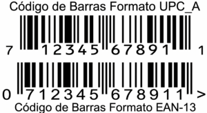Comparação EAN-13 e UPC-A com prefixo 07